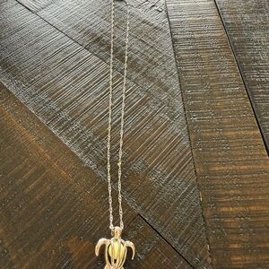 Elegant Silver Turtle Pendant Necklace - Women Jewelry